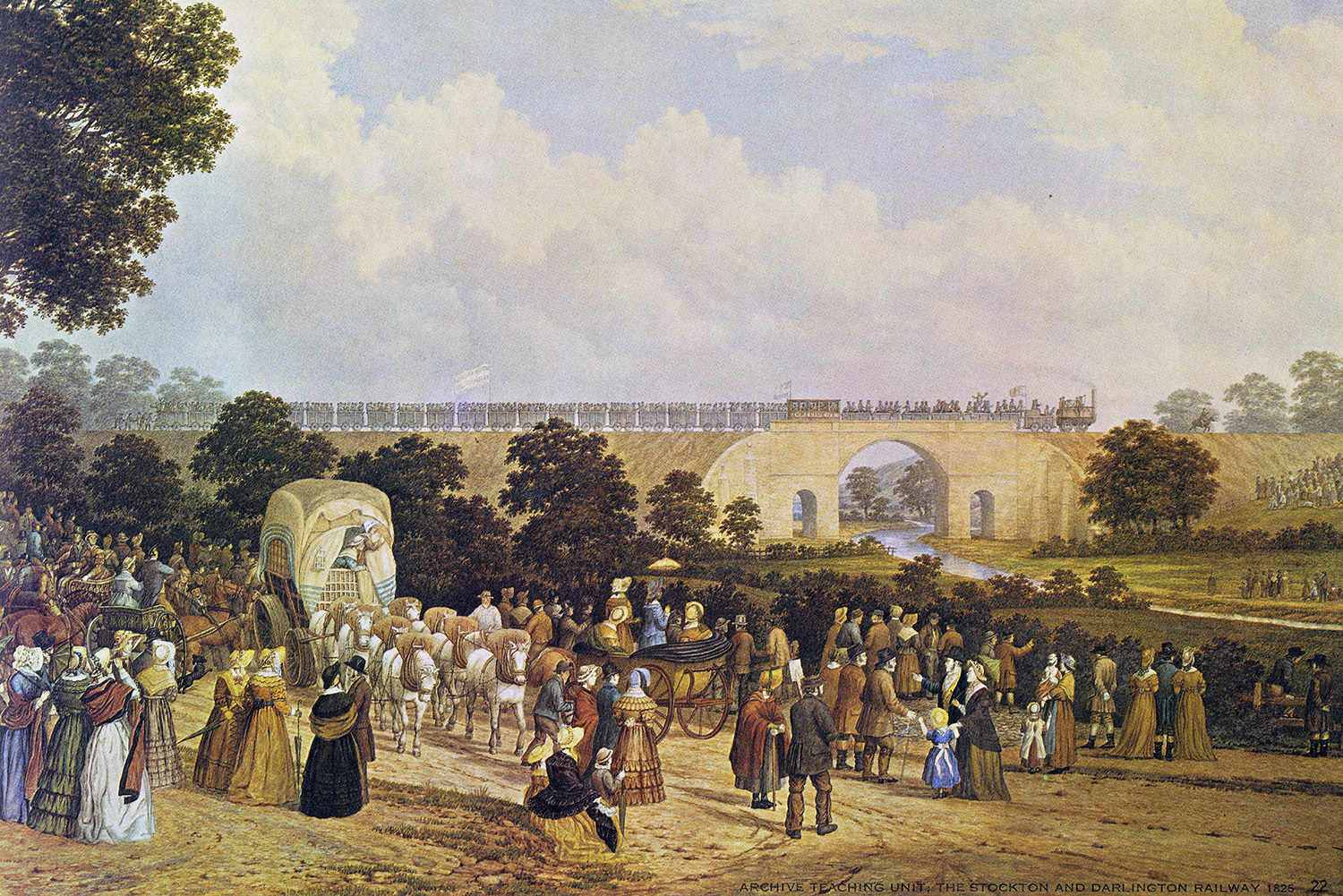 Opening of the Stockton and Darlington Railway, John Dobbin, 1875