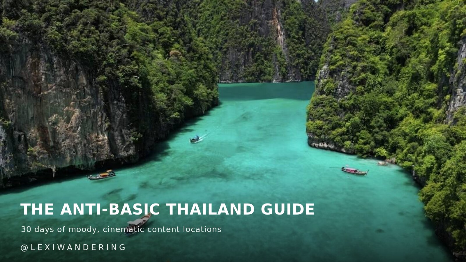 Turquoise lagoon ringed by limestone cliffs, from the 30-day Thailand guide