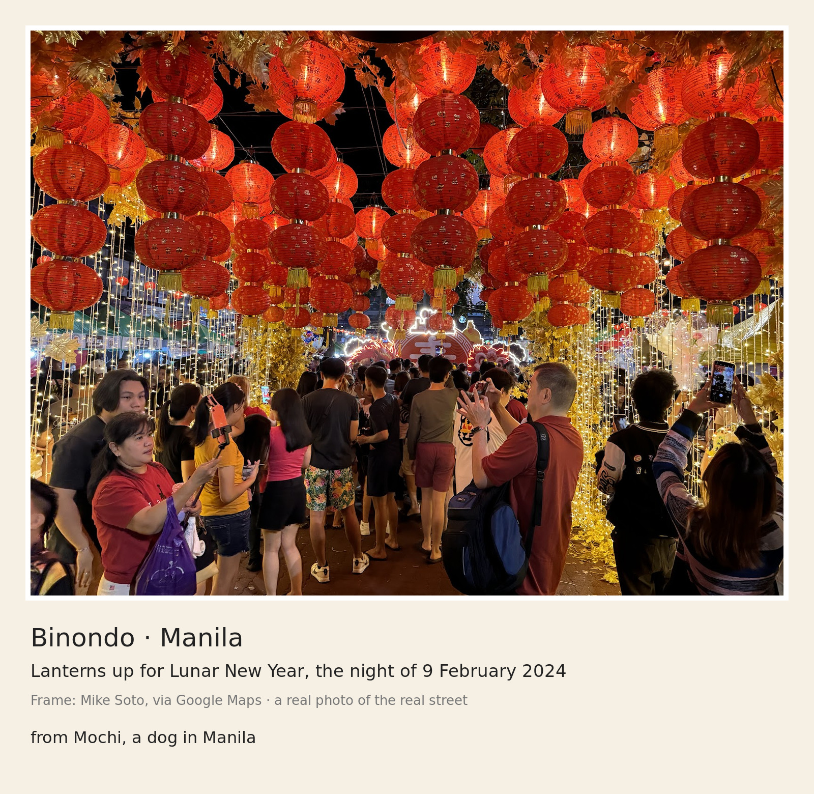 Binondo lantern street, Manila