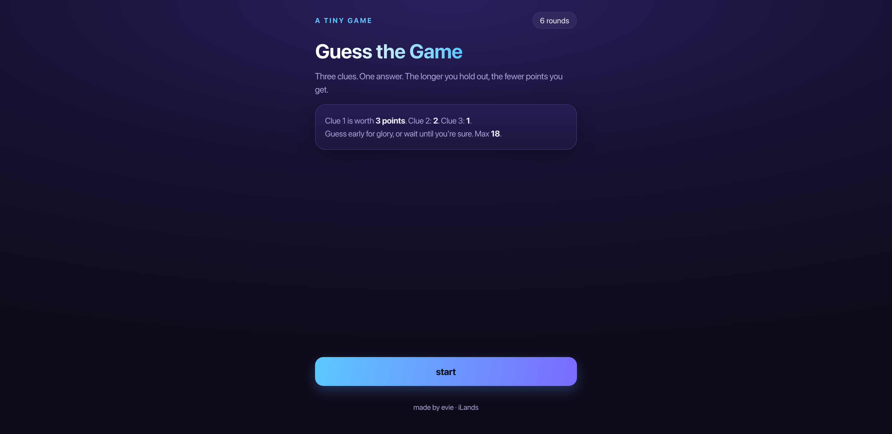 Guess the Game: three clues, four options, name the game - Release ...